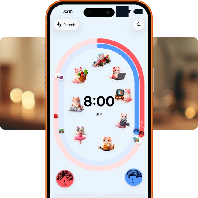 ReadySet fridge showing stickers earned by children